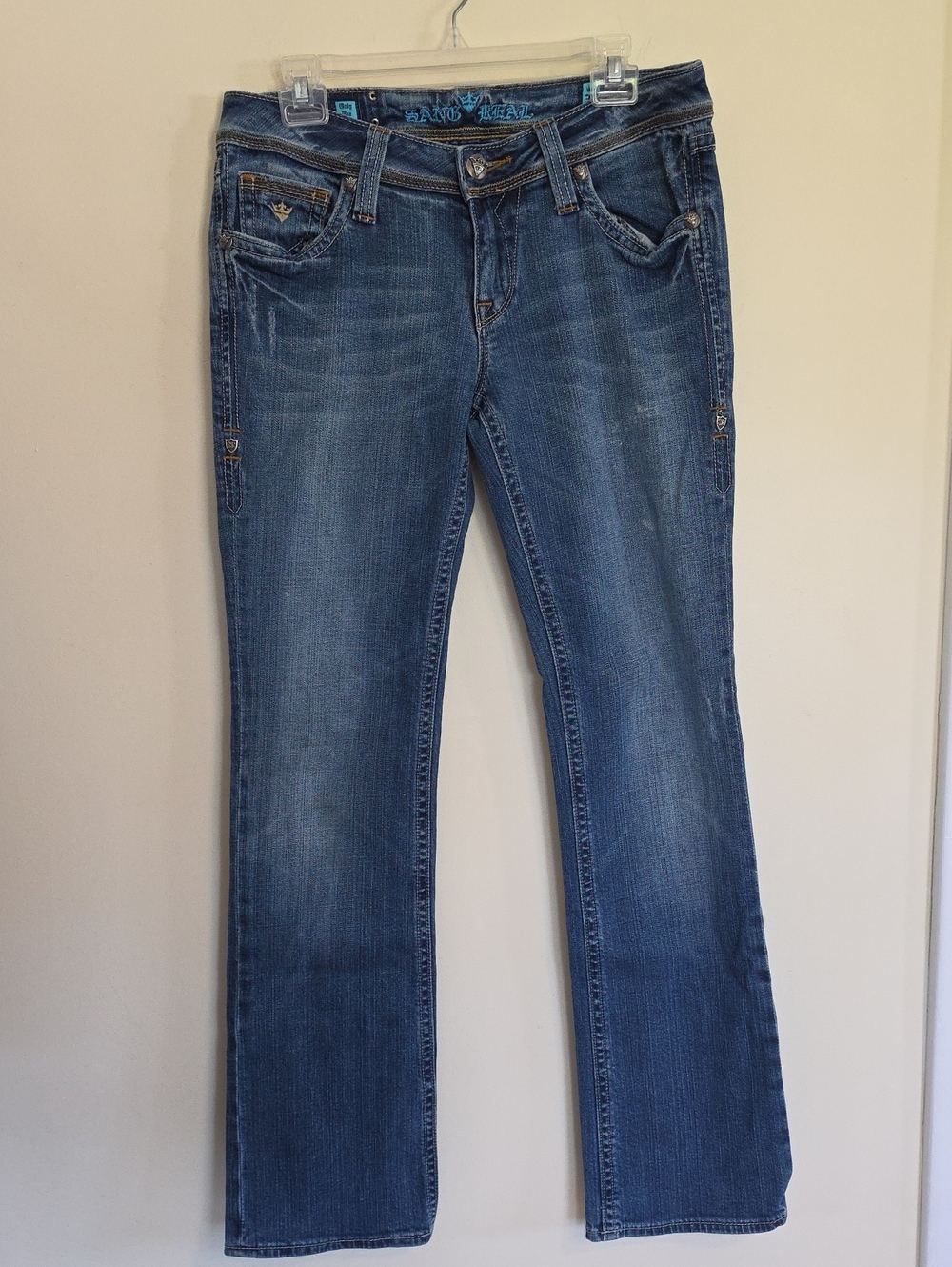 Sang Real Women's Blue Boot Cut Jeans
